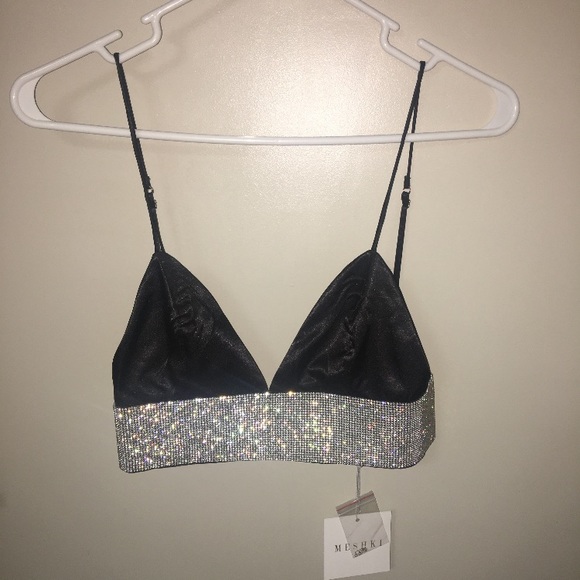 meshki diamonte bralette